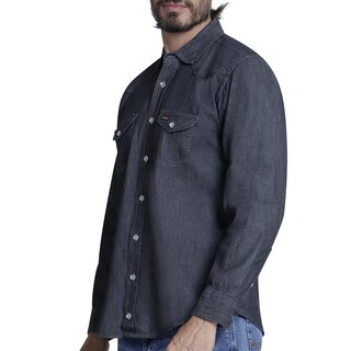 Foto 5 | Foto 5 | Camisa Casual para Hombre Lee Slim Fit Manga Larga M02 color Negro