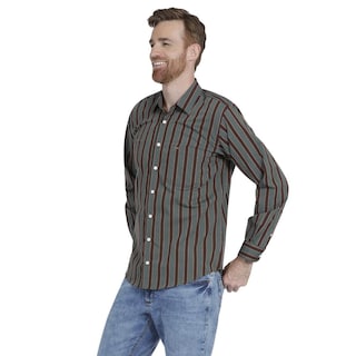 Foto 2 | Foto 2 | Camisa Casual para Hombre Lee Slim Fit Manga Larga 330 color Marrón
