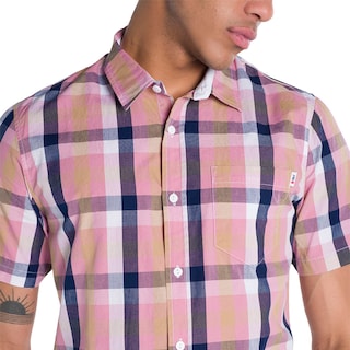 Foto 4 | Foto 4 | Camisa Oggi 2311304 color Rosa a Cuadros para Hombre