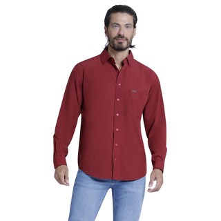Foto 1 | Foto 1 | Camisa Casual Lee Regular Fit Manga Larga 367 color Vino para Hombre