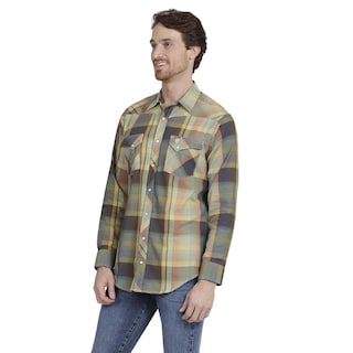 Foto 2 | Foto 2 | Camisa Vaquera Wrangler Slim Fit Multicolor Manga Larga para Hombre