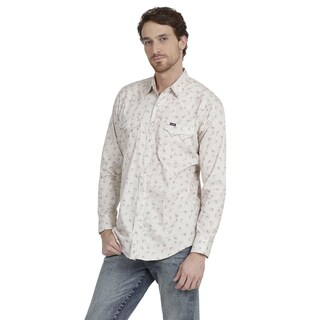 Foto 2 | Foto 2 | Camisa Vaquera para Hombre Wrangler Slim Fit Manga Larga 975 color Beige