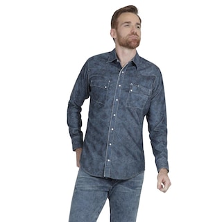 Foto 1 | Foto 1 | Camisa Vaquera Wrangler Slim Fit 944 color Azul para Hombre