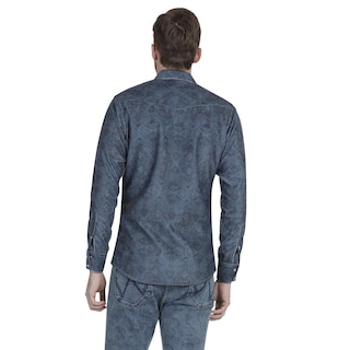 Foto 3 | Foto 3 | Camisa Vaquera Wrangler Slim Fit 944 color Azul para Hombre