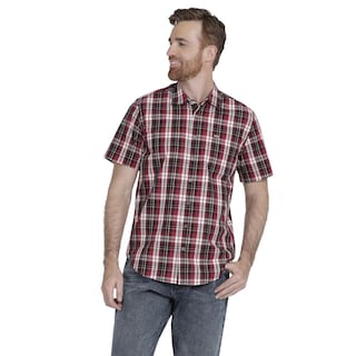 Foto 1 | Foto 1 | Camisa Casual Lee Slim Fit Manga Corta 360 color Vino para Hombre
