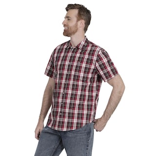 Foto 2 | Foto 2 | Camisa Casual Lee Slim Fit Manga Corta 360 color Vino para Hombre