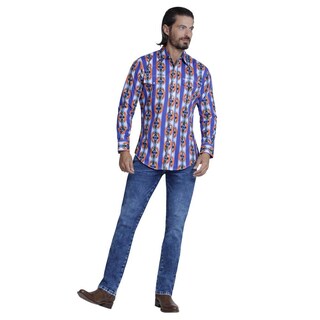 Foto 4 | Foto 4 | Camisa Vaquera Wrangler Regular Fit Manga Larga 959 color Azul para Hombre