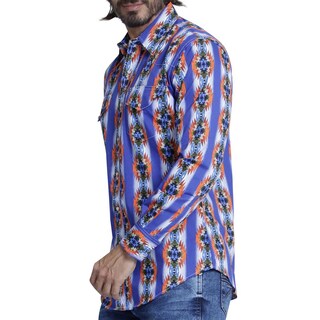 Foto 5 | Foto 5 | Camisa Vaquera Wrangler Regular Fit Manga Larga 959 color Azul para Hombre
