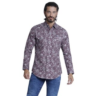 Foto 1 | Foto 1 | Camisa Vaquera Wrangler Slim Fit color Marrón Manga Larga para Hombre