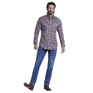 Foto 4 | Foto 4 | Camisa Vaquera Wrangler Slim Fit color Marrón Manga Larga para Hombre