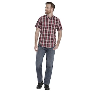 Foto 4 | Foto 4 | Camisa Casual Lee Slim Fit Manga Corta 360 color Vino para Hombre