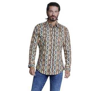 Foto 1 | Foto 1 | Camisa Vaquera Wrangler Regular Fit 960 color Marrón para Hombre