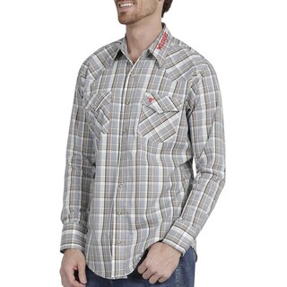 Foto 5 | Foto 5 | Camisa Vaquera Wrangler Regular Fit Manga Larga 936 color Beige para Hombre
