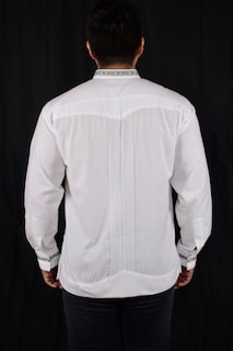 Foto 5 | Foto 5 | Guayabera Bordada Yucateca Montejo Manga Larga Cuello Mao