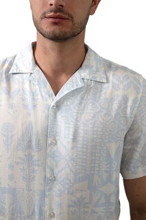 Foto 5 | Foto 5 | Camisa Comfort Fit Generra Estampado Floral Azul