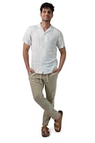 Camisa Comfort Fit Generra Estampado Floral Azul