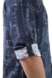 Foto 4 | Foto 4 | Camisa Comfort Fit Generra Azul Estampada