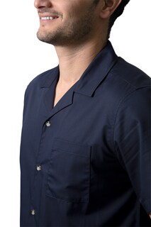 Foto 4 | Foto 4 | Camisa Comfort Fit Generra Azul de Cuello Sport