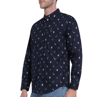 Foto 5 | Foto 5 | Camisa Casual Lee Ultra Slim 440 Azul Marino para Hombre