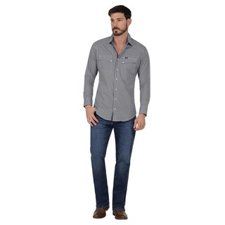 Foto 4 | Foto 4 | Camisa Vaquera Wrangler Slim Fit Manga Larga 305 Blanco