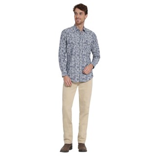 Foto 4 | Foto 4 | Camisa Vaquera Wrangler Slim Fit Manga Larga 409 Azul para Hombre