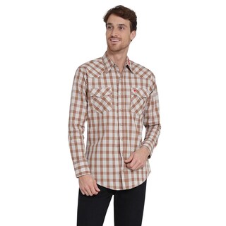 Foto 1 | Foto 1 | Camisa Vaquera Wrangler Regular Fit Manga Larga 402 Café