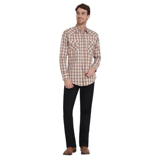 Foto 4 | Foto 4 | Camisa Vaquera Wrangler Regular Fit Manga Larga 402 Café