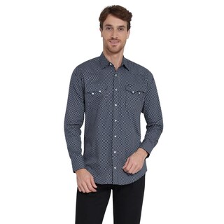 Foto 1 | Foto 1 | Camisa Vaquera Wrangler Slim Fit Manga Larga 412 Azul Marino