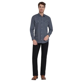 Foto 4 | Foto 4 | Camisa Vaquera Wrangler Slim Fit Manga Larga 412 Azul Marino