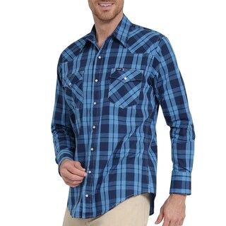 Foto 5 | Foto 5 | Camisa Vaquera Wrangler Regular Fit Manga Larga Azul para Hombre