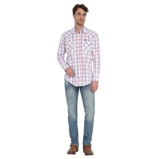 Foto 4 | Foto 4 | Camisa Vaquera Wrangler Regular Fit Manga Larga 404 Blanco para Hombre
