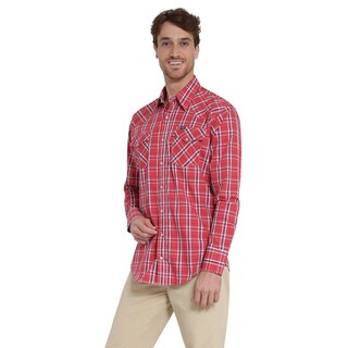 Foto 2 | Foto 2 | Camisa Vaquera Wrangler Regular Fit Manga Larga 405 Rojo para Hombre