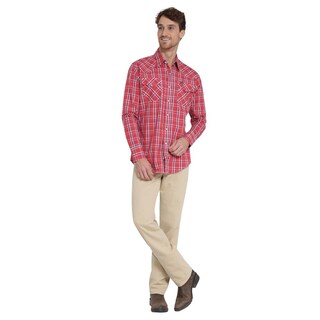Foto 4 | Foto 4 | Camisa Vaquera Wrangler Regular Fit Manga Larga 405 Rojo para Hombre