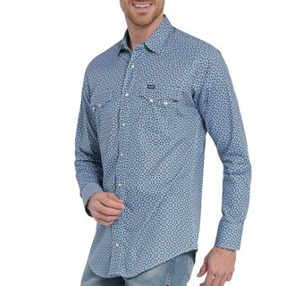 Foto 5 | Foto 5 | Camisa Vaquera Wrangler Slim Fit Manga Larga 405 Azul