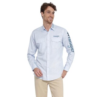 Foto 1 | Foto 1 | Camisa Vaquera Wrangler Regular Fit Manga Larga 403 Azul Cielo