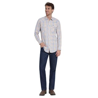 Foto 4 | Foto 4 | Camisa Vaquera Wrangler Slim Fit Manga Larga 406 Beige para Hombre