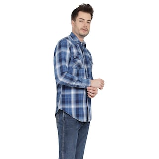 Foto 2 | Foto 2 | Camisa Vaquera Wrangler Slim Fit Manga Larga 414 Azul Marino