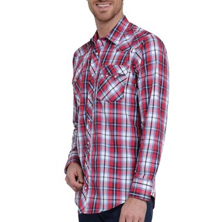 Foto 5 | Foto 5 | Camisa Vaquera Wrangler Slim Fit Manga Larga 404 Rojo