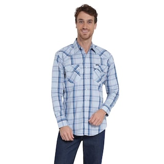 Foto 1 | Foto 1 | Camisa Vaquera Wrangler Regular Fit Manga Larga 409 Azul