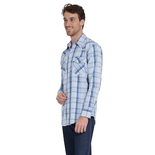 Foto 2 | Foto 2 | Camisa Vaquera Wrangler Regular Fit Manga Larga 409 Azul