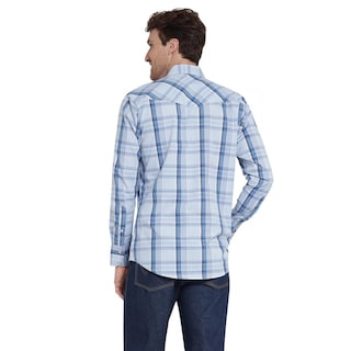 Foto 3 | Foto 3 | Camisa Vaquera Wrangler Regular Fit Manga Larga 409 Azul