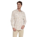 Camisa Vaquera Wrangler Regular Fit Manga Larga 410 Beige