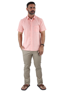 Foto 2 | Foto 2 | Camisa Rams Cottons Rosa para Hombre