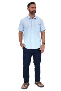 Foto 2 | Foto 2 | Camisa Rams Cottons Verde para Hombre