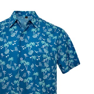 Foto 3 | Foto 3 | Camisa Casual Manga Corta Maui & Sons Azul para Caballero