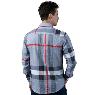 Foto 4 | Foto 4 | Camisa Pavini Manga Larga Para Hombre Gris Pvls104-05