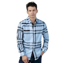 Camisa Pavini Manga Larga Para Hombre Blanco Pvls104-12