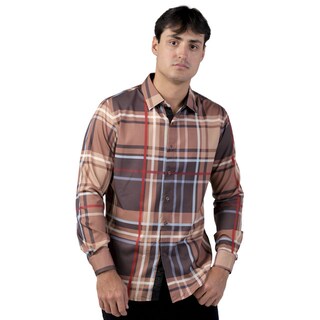 Foto 1 | Foto 1 | Camisa Pavini Manga Larga Para Hombre Marron Pvls104-08