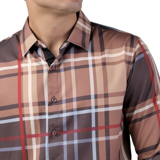 Foto 2 | Foto 2 | Camisa Pavini Manga Larga Para Hombre Marron Pvls104-08