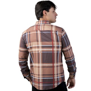 Foto 4 | Foto 4 | Camisa Pavini Manga Larga Para Hombre Marron Pvls104-08